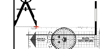 Plotting a position on a chart with plotter and dividers.