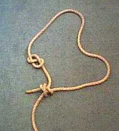 Figure 8 and fisherman's knot.