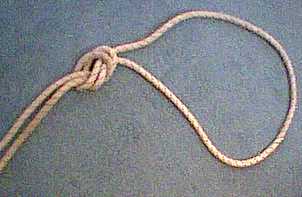 Overhand knot.